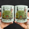 Lawn Care Worker Mug With Lawn Mower, Tools, and Sunglasses - Personalized Custom Coffee Mug - FAM324_MG
