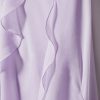 Layered Ruffle Side Slit Backless Maxi Dress