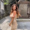 Layered Sequin Fringe Mini Dress