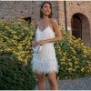 Layered Sequin Fringe Mini Dress