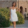 Layered Sequin Fringe Mini Dress