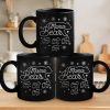 Lead With Love - Family Personalized Custom Black Mug - Mother's Day, Gift For Mom, Grandma