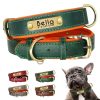 Leather ID Dog Collar