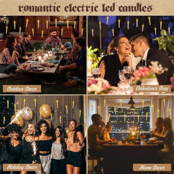 Led Candles With Magic Wand