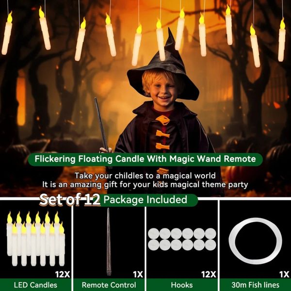 Led Candles With Magic Wand
