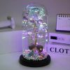LED Enchanted Galaxy Rose in Glass Dome with Fairy Lights for Valentine’s Day and Christmas