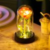 LED Eternal Rose in Glass Dome – Romantic Gift for Home