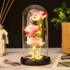 LED Galaxy Rose Night Light Artificial Flower Decor