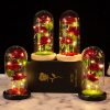 LED Galaxy Rose Night Light Artificial Flower Decor