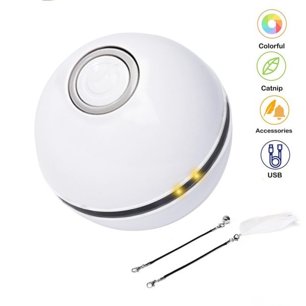 LED Laser Rolling Ball Interactive Electronic Cat Toy