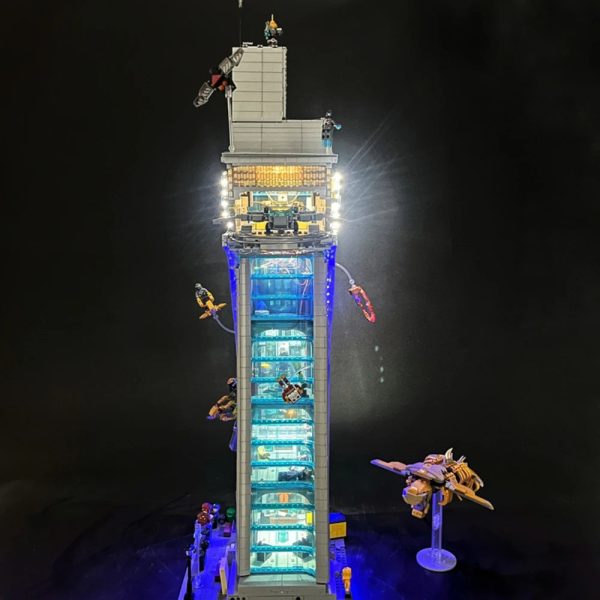 LED Light Kit For Avengers Tower Building Blocks