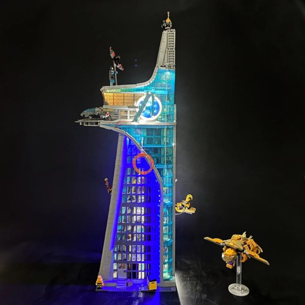 LED Light Kit For Avengers Tower Building Blocks