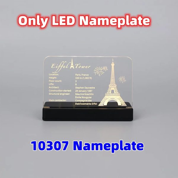 Led Light Kit For Eiffel Tower PARIS World Famous Architecture Building Blocks