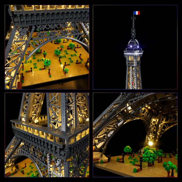 Led Light Kit For Eiffel Tower PARIS World Famous Architecture Building Blocks