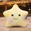 LED Light Star Plush Toy Soft Stuffed Star Pillow for Kids