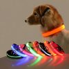 LED Nylon Dog Collar Night Safety Flashing Glow Luminous