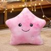 LED Star Plush Toy Soft Stuffed Star Pillow for Kids and Home Decor