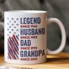 Legend, Husband, Dad And Grandpa - Personalized Mug
