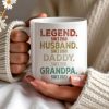 Legend Husband Daddy Grandpa Tribute Mug - Personalized Custom Coffee Mug - DAD027_MG