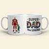 Legend Of Dad, Super Dad Personalized Mug, Gift For Dad