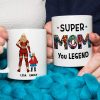 Legend Of Dad, Super Dad Personalized Mug, Gift For Dad