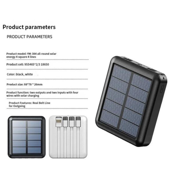 Lenovo 50000Mah Solar Power Bank