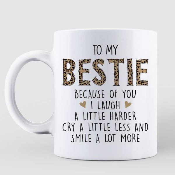 Leopard Doll Girls Sitting Gift For Besties Sisters Siblings Personalized Mug