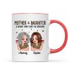 Leopard Pattern Mother Daughter Bond That Can't Be Broken Personalized Mug, Gift For Daughter