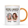 Leopard Pattern Mother Daughter Bond That Can't Be Broken Personalized Mug, Gift For Daughter