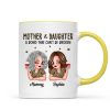 Leopard Pattern Mother Daughter Bond That Can't Be Broken Personalized Mug, Gift For Daughter
