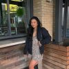 Leopard Print V-Neck Slip Mini Dress