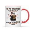Leopard To My Daughter From Mom Happy Mother's Day Personalized Mug, Gift For Daughter