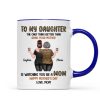 Leopard To My Daughter From Mom Happy Mother's Day Personalized Mug, Gift For Daughter