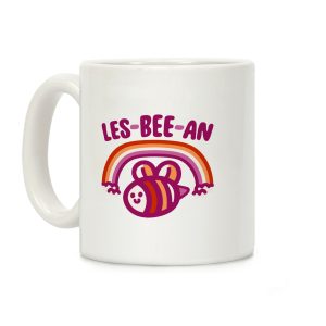 Lesbeean Lesbian Pride Bee Parody Coffee Mug