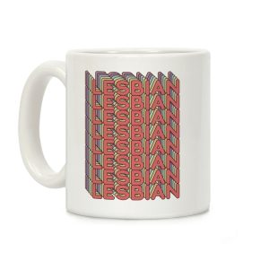 Lesbian Retro Rainbow Coffee Mug