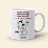 Let Me Touch It Forever - Personalized White Mug - Gift For Couple