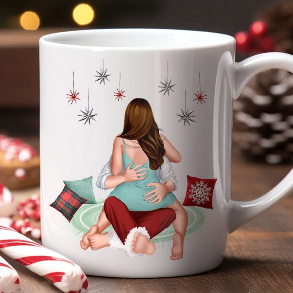 Let's Be Naughty And Safe Santa The Trip, Couple Gift, Personalized Mug, Funny Couple Coffee Mug, Christmas Gift