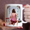 Let's Be Naughty And Save Santa The Trip, Personalized Coffee Mug, Christmas Gift For Couple
