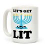Let's Get Lit Menorah Coffee Mug