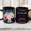 Let's Go Back To Our Room & Do Some Math, Personalized Couple Black Mug