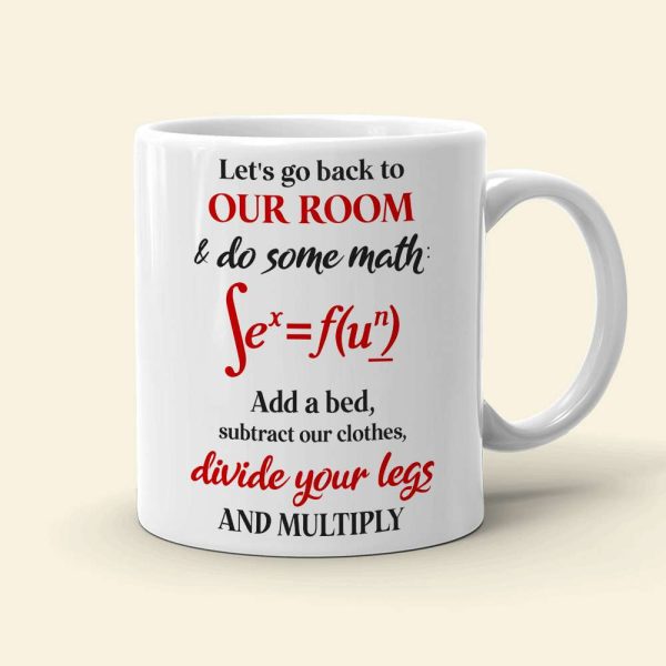 Let's Go Back To Our Room, Personalized Mug, Naughty Gift For Couple