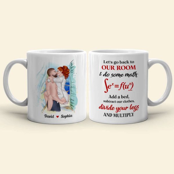 Let's Go Back To Our Room, Personalized Mug, Naughty Gift For Couple
