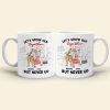 Let's Grow Old Together But Never Up, Old Couple Singing Kara White Mug