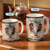 Let's Sit By The Campfire Husband Wife Camping - Couple Gift - Personalized Custom White Edge-to-Edge Mug