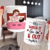 Let's Watch It Go In & Out Together - Personalized Couple Mug - Gift For Couple