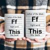 Letter Of The Week F This - Personalized Mug