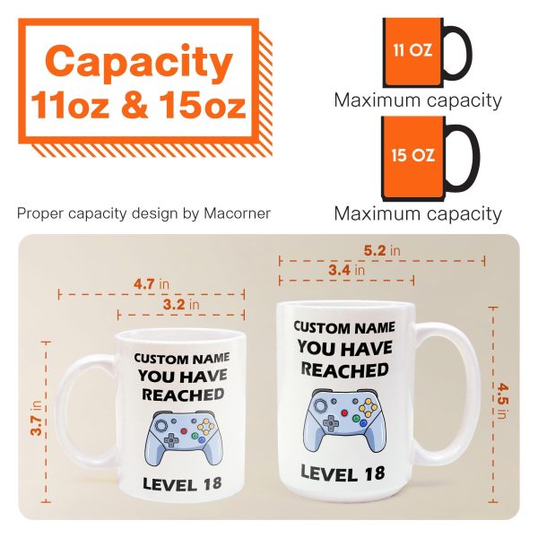 Level Mug - Personalized Mug - Birthday Gift For Friends And Family