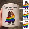 LGBT Couples Back View Together Since Personalized Mug
