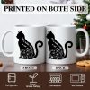 Life Is Better With a Cat Coffee Mug Funny Cat Lover Gift for Cat Mom Dad Women Men