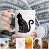Life Is Better With a Cat Coffee Mug Funny Cat Lover Gift for Cat Mom Dad Women Men